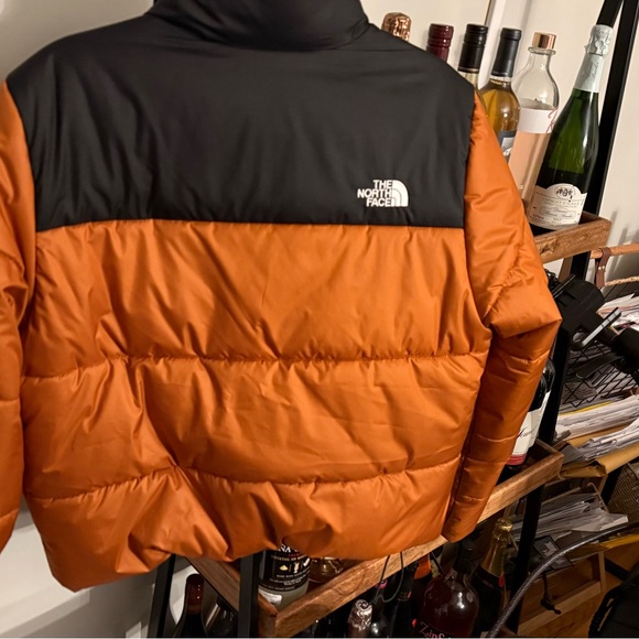 The North Face Burnt Orange and Black Jacket - Picture 2 of 4
